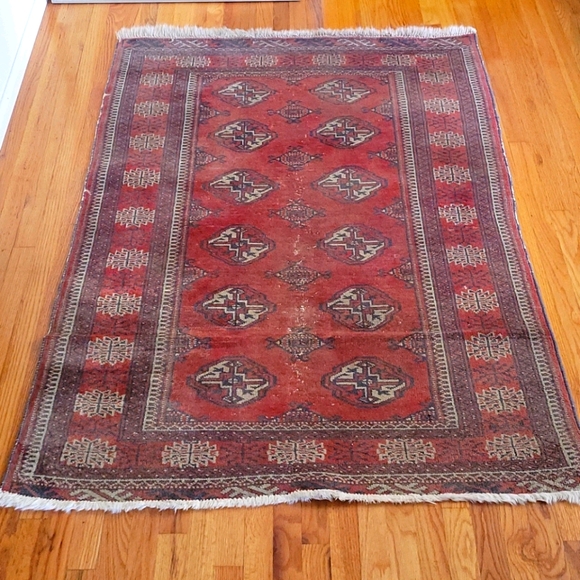 Vintage Red Moroccan Rug - Picture 1 of 8